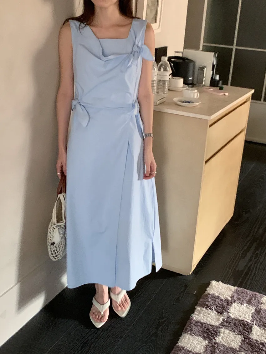 

3Colors Long Dress Women High Street Slim Holiday 2025 Wedding Sweet Summer Office Lady Daily Gentle Long Dresses female(T2508