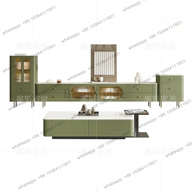 

Storage Universal DesignTv Table Glass Doors 240Cm Designer Universal Tv Cabinet Modern Minimalist Fernsehtisch Furniture Home