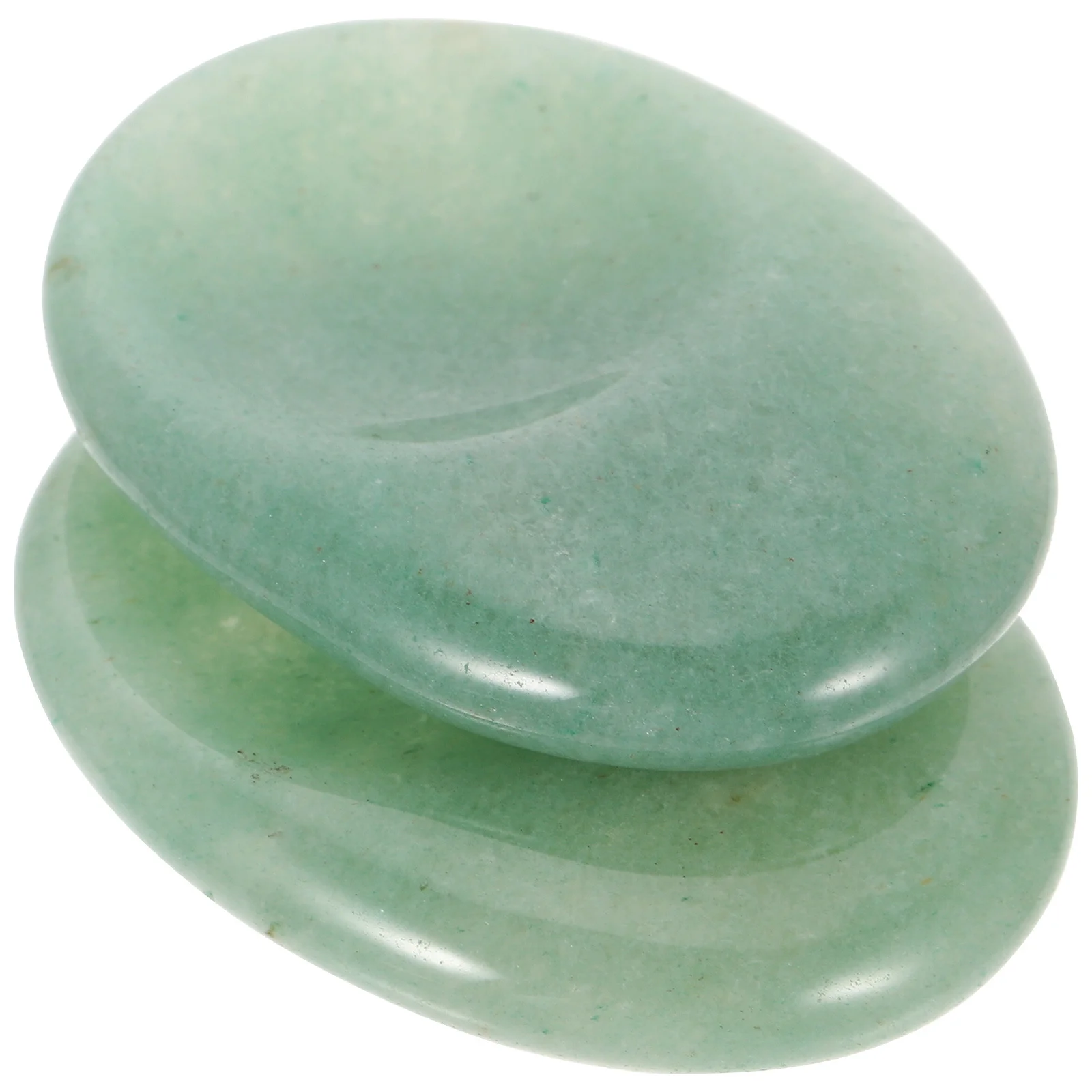 

2pcs Natural Scraping Plate For Facial Body Massage, Stress Relief Thumb Stone, Portable Worry Stone For Pressure Points,