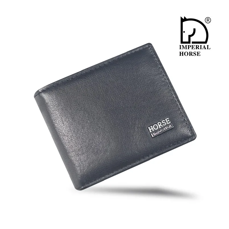Cartera corta de cuero de vaca para hombre Imperial Horse Business 060
