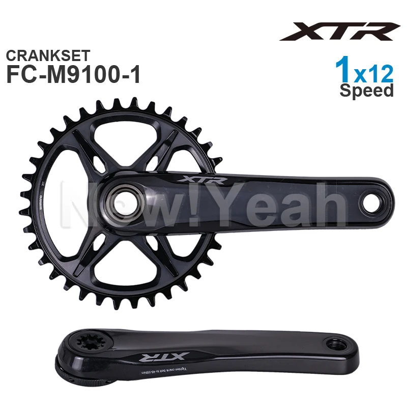 

SHIMANO XTR M9100-1- HOLLOWTECH II - MTB Crankset FC-M9100 Q-Factor - 1x12-speed 30T 32T 34T 36T 38T Original parts