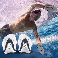 Swim Training Pull Buoy Adjustable Strap Hand Paddles with Mesh Bag Swimming Hand Paddles 5-Layer Pull Buoy for Adults Swimming