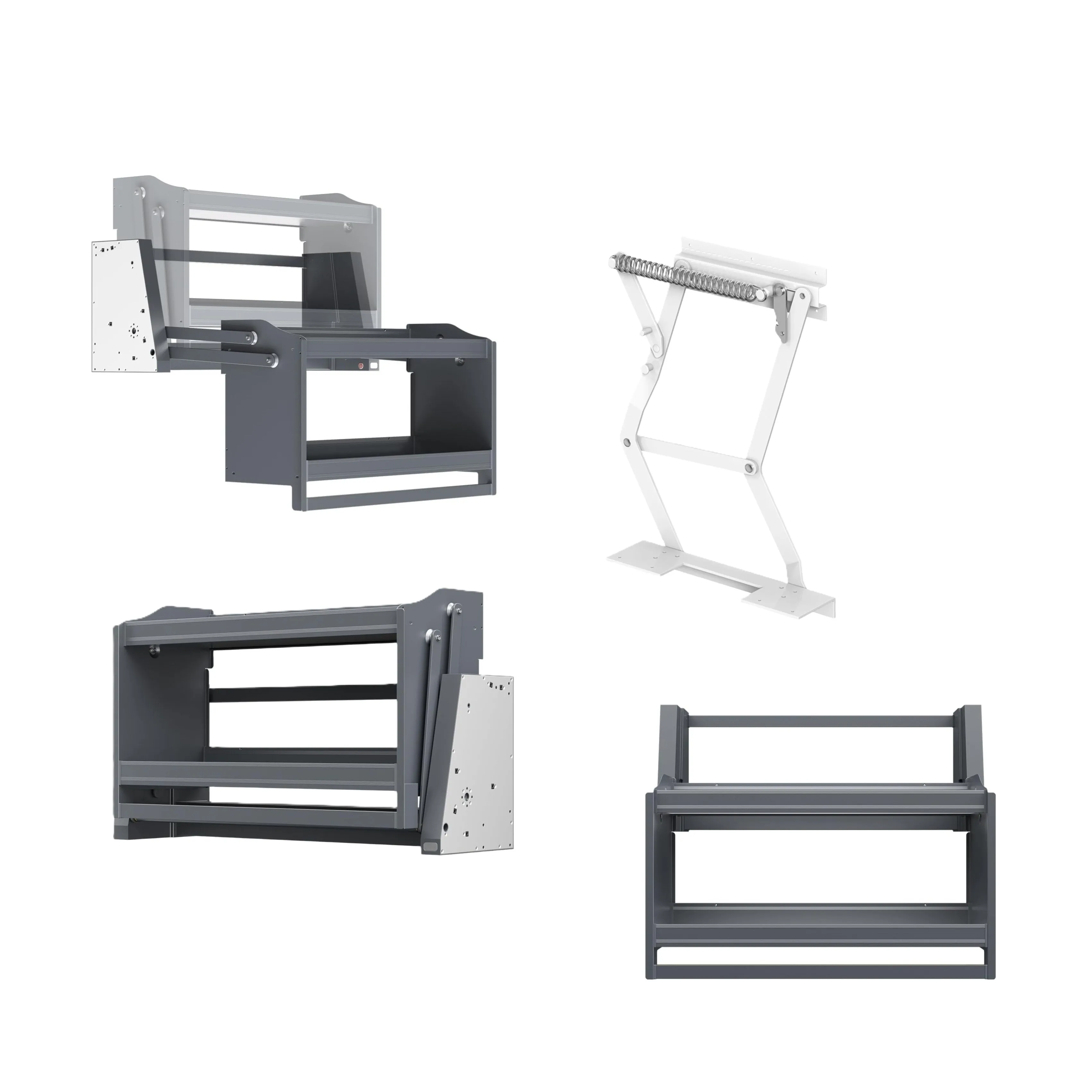 Custom Kitchen Wall Cabinet Smart Pull Down Cabinet Organizer Shelf Smart Lifting Seasoning Spice Rack