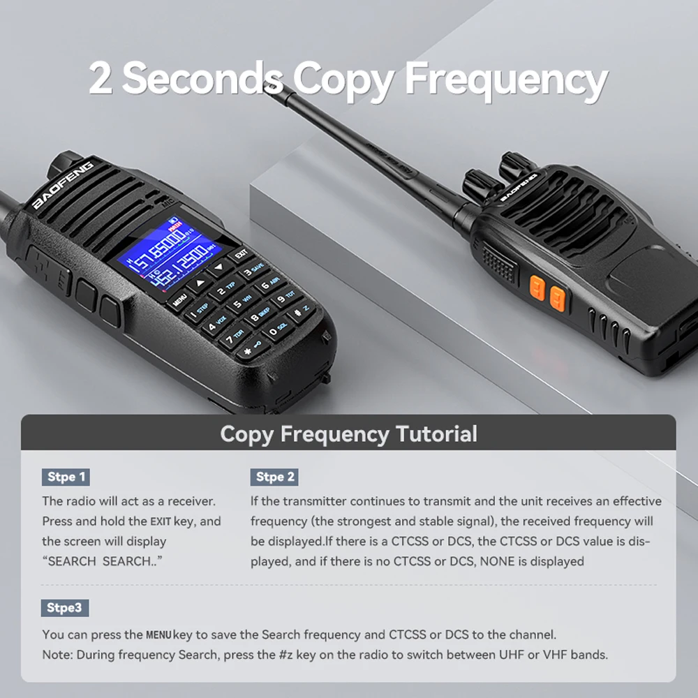 Baofeng UV-29 Walkie Talkie Long Range 12W Wirless Copy Frequency Multi Bands Two Way Ham Radio Type-C Charge Portable UV 29