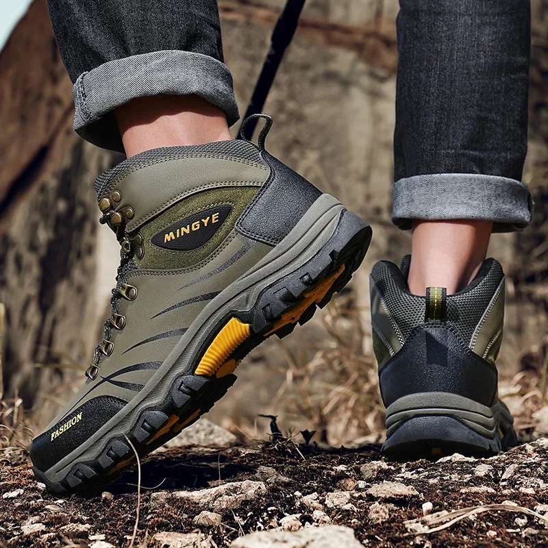 

Hiking Shoes Men Boots Non-slip Desert Combat Tactical Boots Outdoor Ankle Work Safty Sneakers