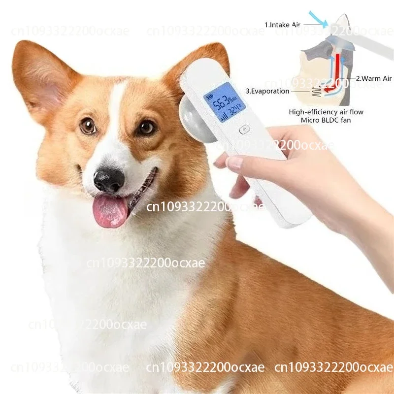 Pet Ear Dryer Clean, Dry and Dehumidify The Ear Canal, Quickly Blow Dry The Ears
