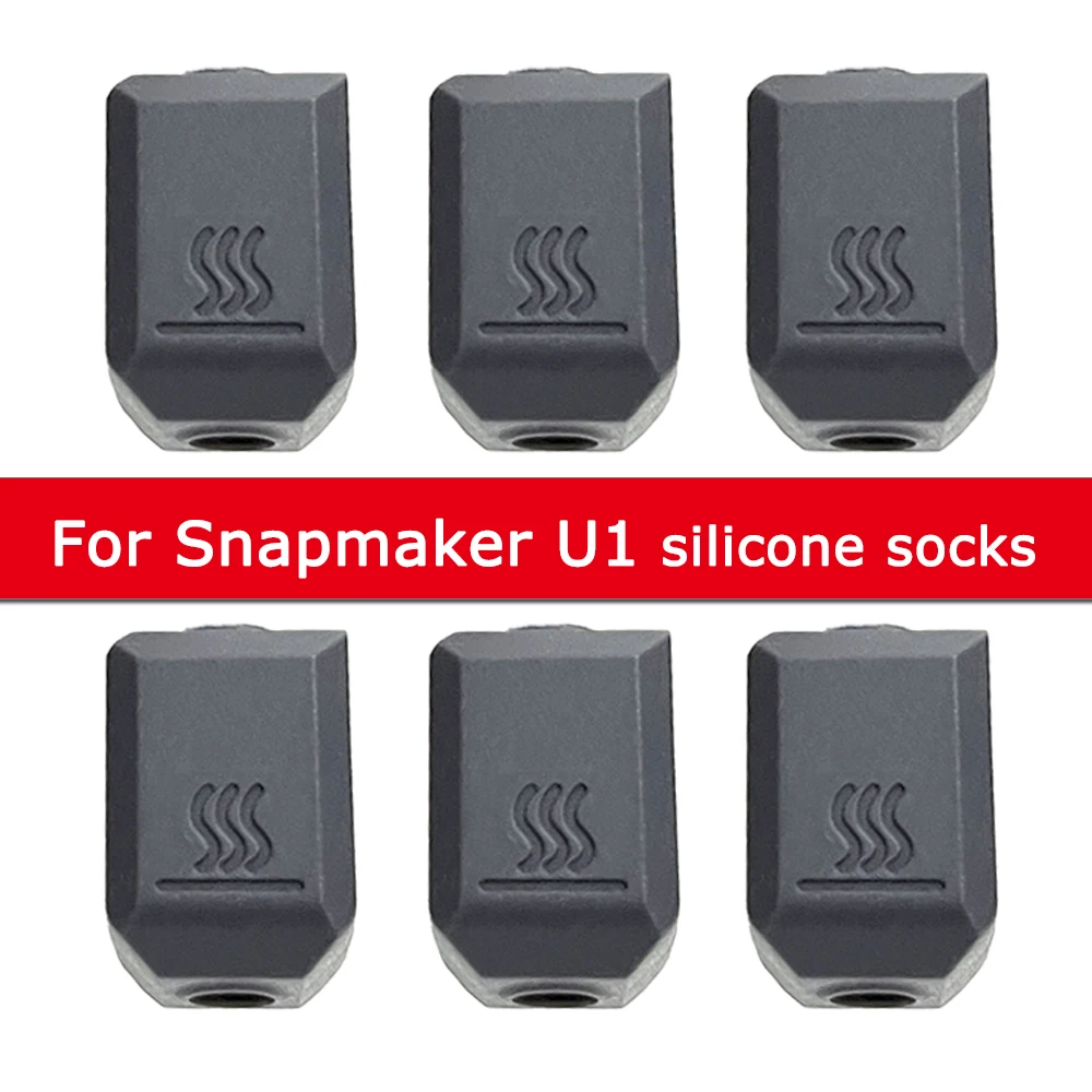 Silicone Sleeve for Snapmaker U1 3D Printer Hotend Protector Cover Case High Temperature Resistance 300°C Silicone Socks Sleeve