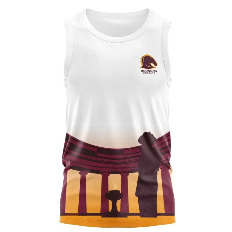 

VEST 2024 Brisbane Mustang Chestnut Shirt(Custom name and number )