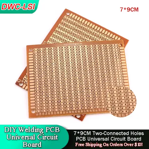 5/10PCS DIY Welding Training 7x9 7*9CM Prototype Paper PCB Universal Experiment Matrix Circuit Board Two-Connected Holes 70x90MM