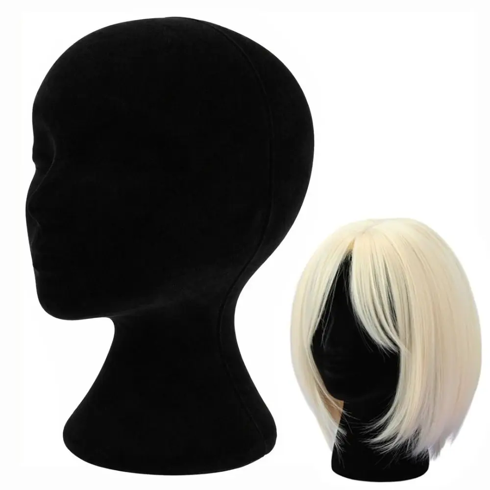 Holder Black Mannequin Head Foam Stable Wig Holder Display Stand Wig Hats Display