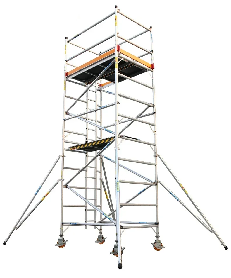 

Aluminum alloy climbing platform, scaffolding, mobile fast-loading building, wheeled decoration project, lifting ladder