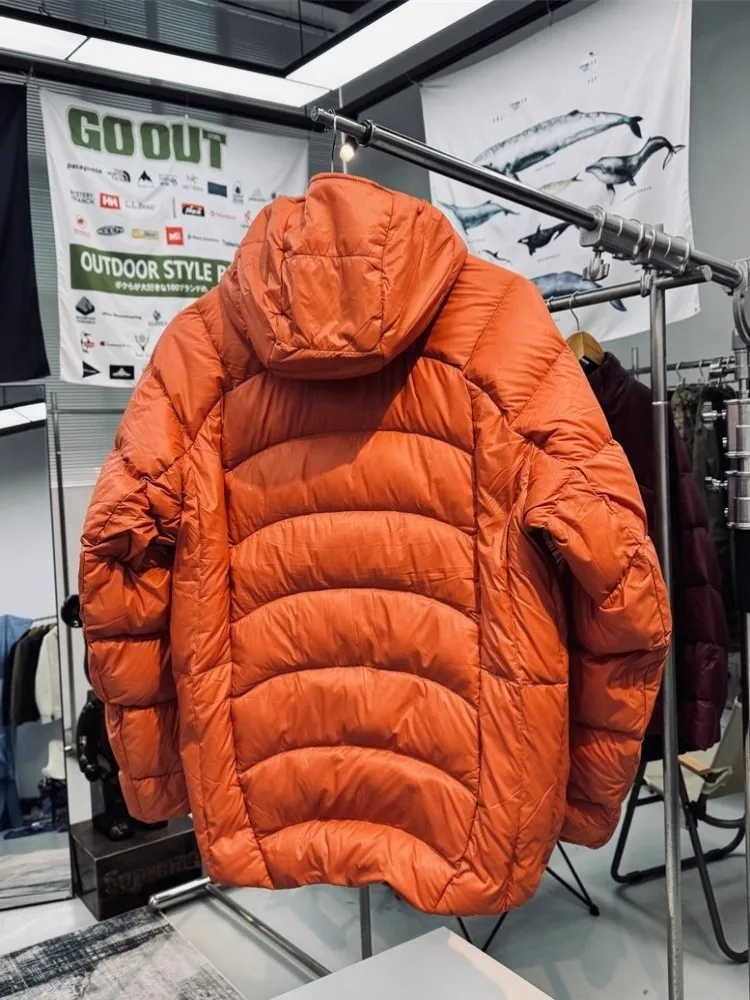 Winter Outdoor Thick Windproof Men Down Coat Zipper Hooded Skiing Puffer Jacket Long Sleeve Overocat Climb Mountains Outerwear