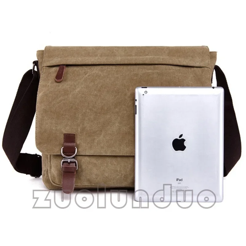 새로운 남성 메신저 가방 빈티지 Bolsa Masculina 여행 어깨 가방 Portatiles Ordenadores 캔버스 서류 가방 Chapeu Masculino