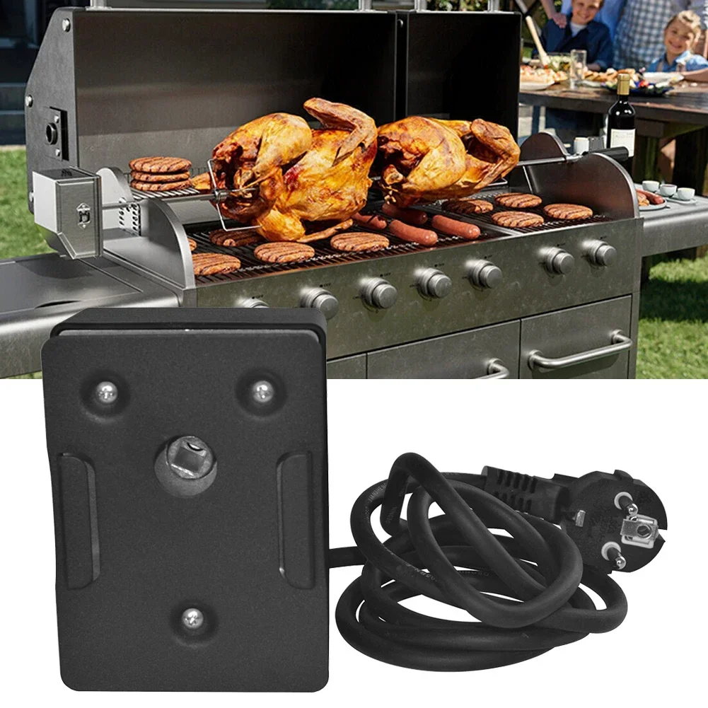 Electric BBQ Rotisserie Motor Long Service Time Low Noise Low Power Consumption 11.7*8.7*7.5cm 4W Compact Size