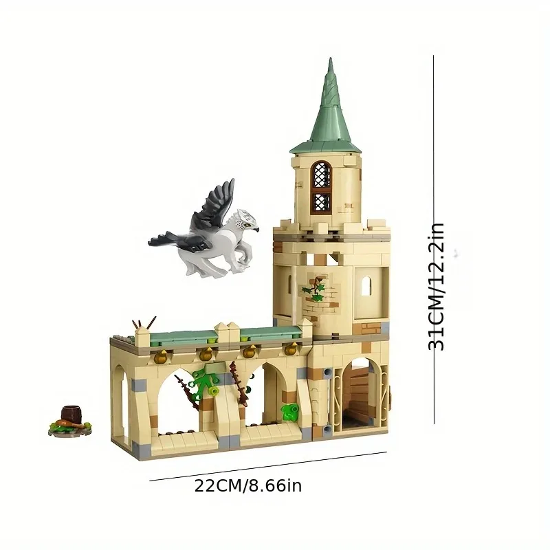 MINISO Disney 345PCS Wizarding World Magic Movie Series Sirius 76401 Building Block Bricks Toys for Kids Birthday Christmas Gift