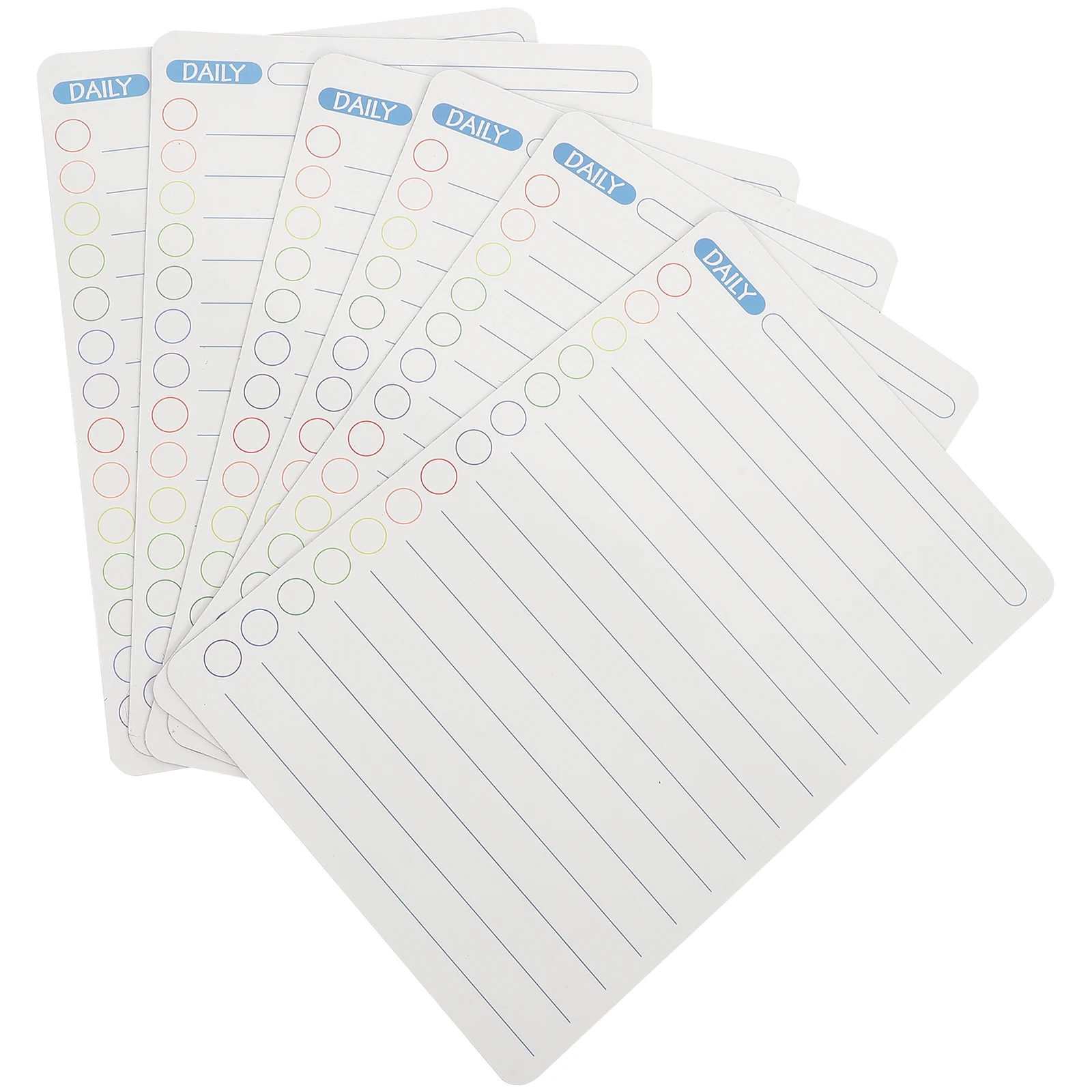 

6pcs Magnetic Planner Board for Fridge White Dry Erase Daily Schedule Todo List Reusable Work Chart Desk Calendar Printing