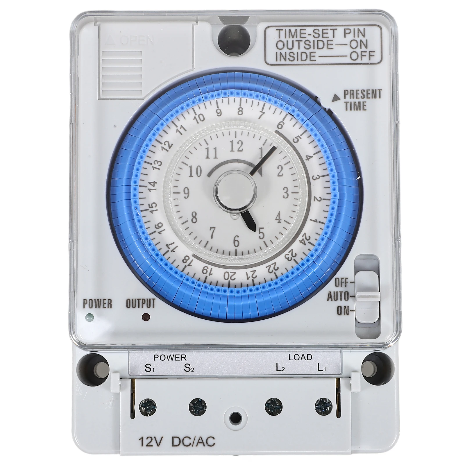 

Precise Mechanical Portable Countdown For Home Kitchen Easy To Use Analog Time Control With Manual Setting White