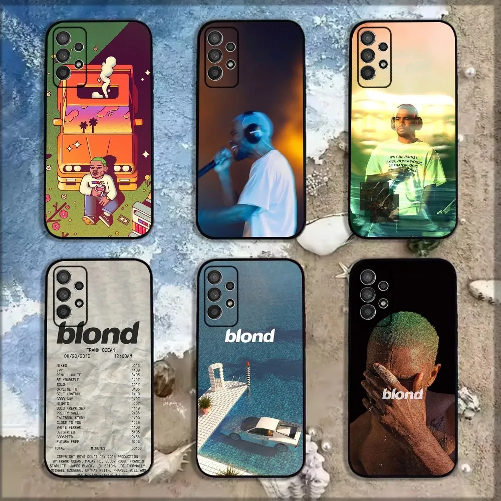 Singer F-Frank Blonde Oceans Phone Case For Samsung Galaxy A13,A21s,A22,A31,A32,A52,A53,A71,A80,A91 Soft Black Shell