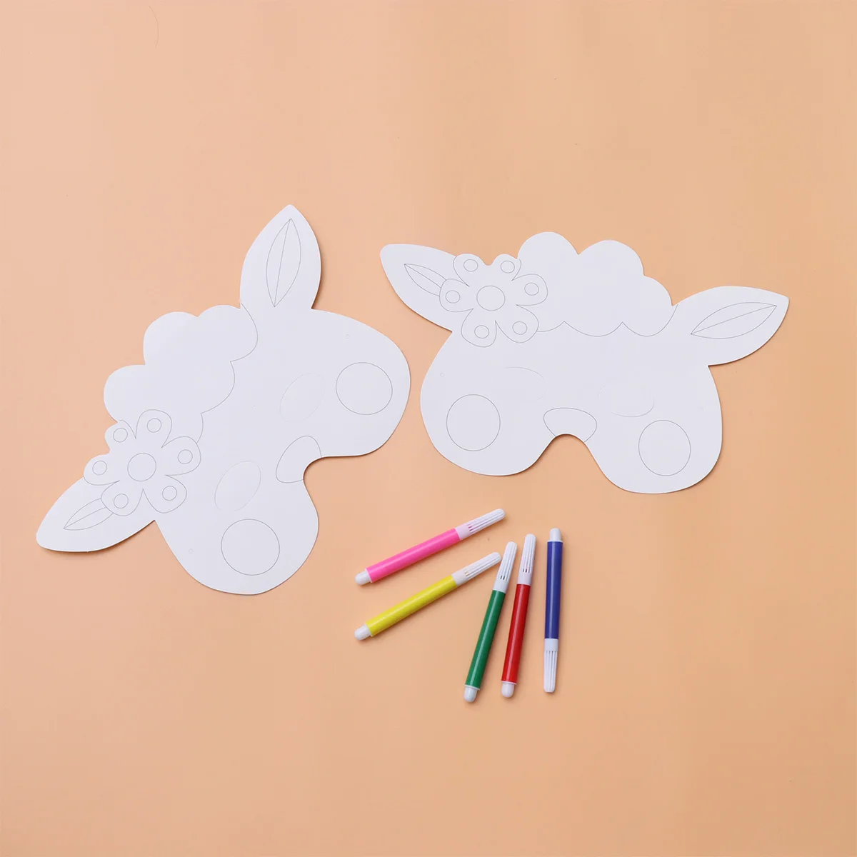 

15 Pcs White Kid Gifts Sheep Craft Masks to Paint for Kids Face Diy Paper Decorate Child