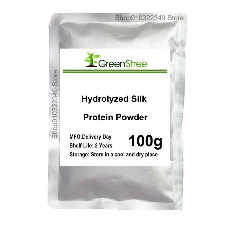 High quality cosmetic grade 99% hydrolyzed silk protein powder silk fiber roin