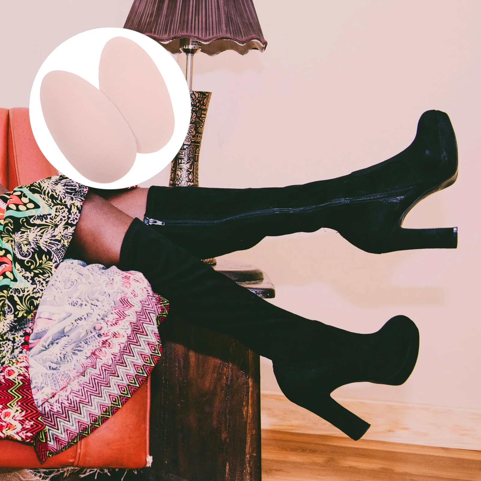 

1Pair Silicone Calf Pad Adhesive Soft Breathable Leg Pad Protective Support for Crooked Leg Thin Legs Women Adhesive Calf Pads