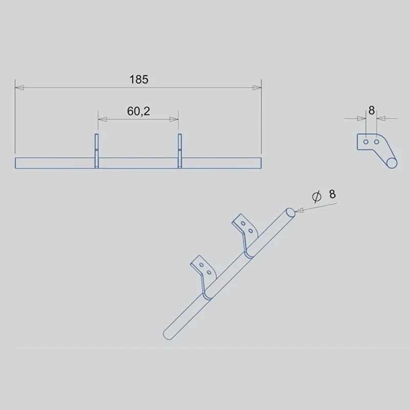 Barra de colisão para para-choque traseiro, escala 1:14, liga de alumínio, para caminhão tamiya rc, cassânia 770s 56368 volvo actros benz man, modelo de carro