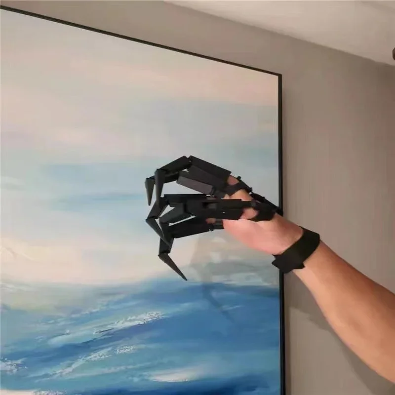 CosplayHalloween Dita Articolate Spaventose Dita Finte Mani di Scheletro Realistico Horror Fantasma Artiglio Puntelli Cosplay Gear Finger Gl