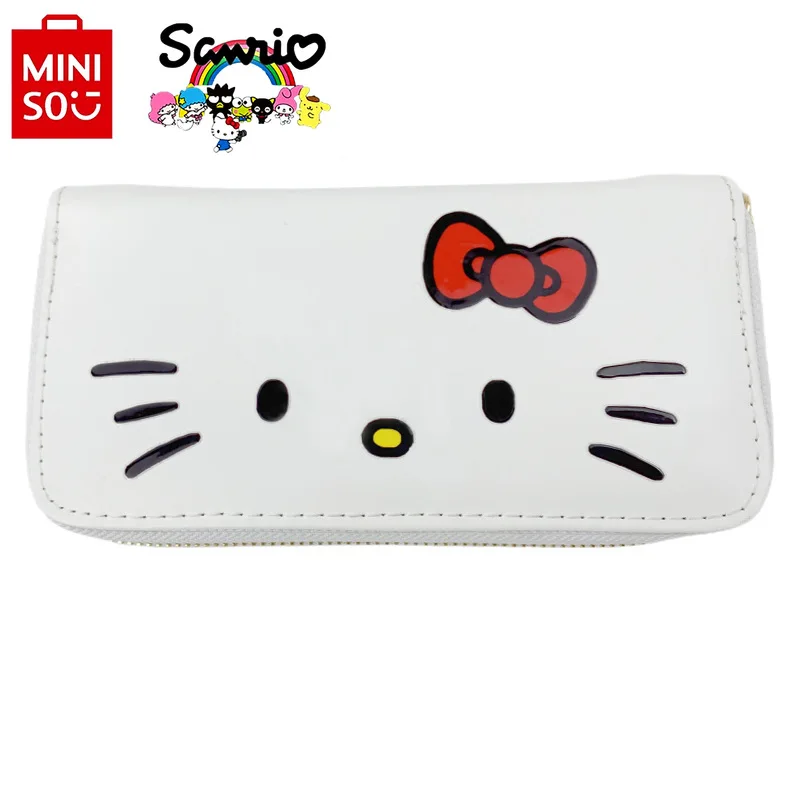 

Hello Kitty 2024 New Women's Wallet Fashion High Quality Girl Change Storage Bag Cartoon Versatile Large Capacity Card Bag