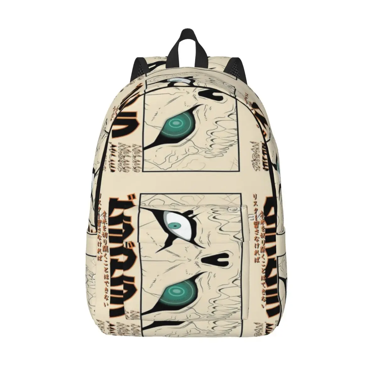 

Пробуждение аниме глаза монстр японская типография манга искусство простой и стильный рюкзак холст рюкзак сумки для женщин