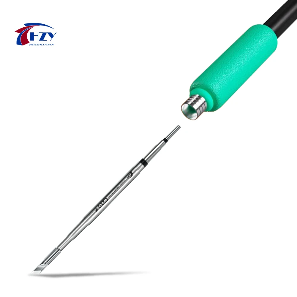 HZY C210-I C210-K C210-SI Soldering Iron Tips Compatible for JBC Sugon Aifen Aixun i2C Soldering Station Handle PCB Repair Tools