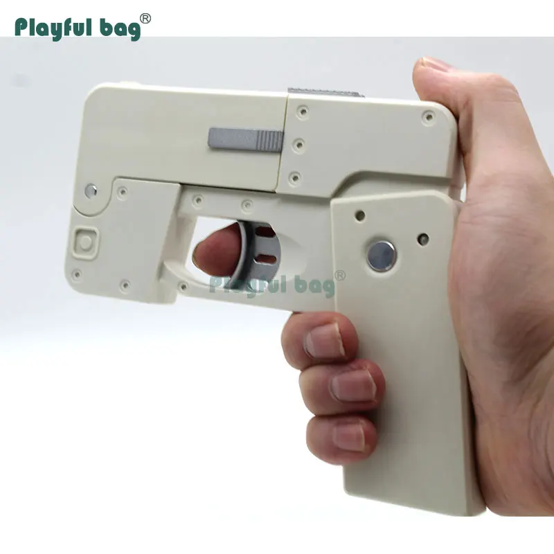 Toy Phone Folding shell ejection gun for kids Emulated mobile phone Leisure Mini toy blaster Table game Boys gifts AQB113