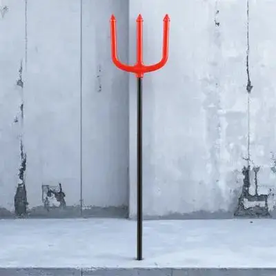 プラスチックトライデントレッドハロウィンコスチュームアクセサリーパーティーデコレーション子供のためのフェスティバル小道具コスプレ楽しいギフト