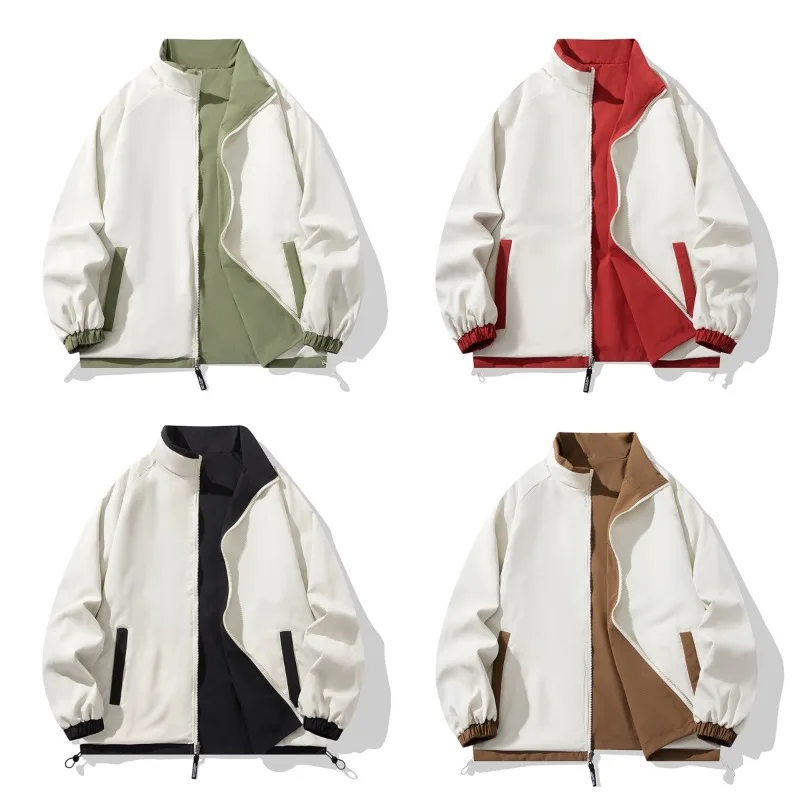 

Men's Outdoor Fishing Casual Fashion Double-sided Jacket Versatile in Spring Autumn Trends Loose Comfortable Breathable Jacket
