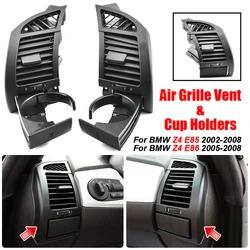 Black Car Dashboard Cup Holders For BMW E85 E86 Z4 Dashboard 51457070323 51457070325 51457070324 51457070326 Auto Accessories