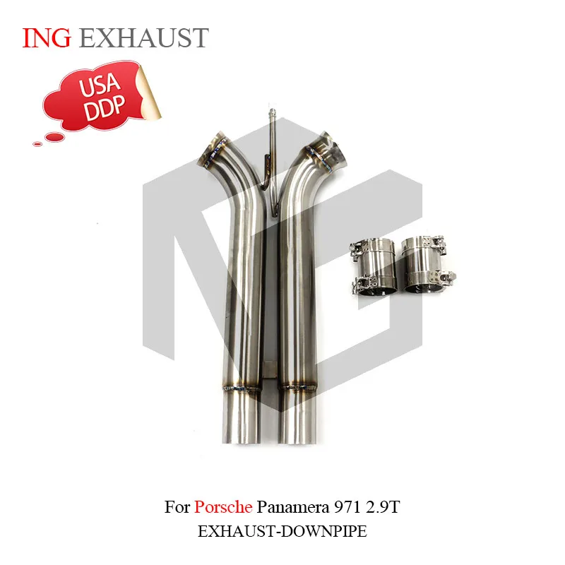 

ING Stainless Steel 304 resonance tube for Porsche Panamera 971 2.9T Engine Performance car Parts tools Exhaust System