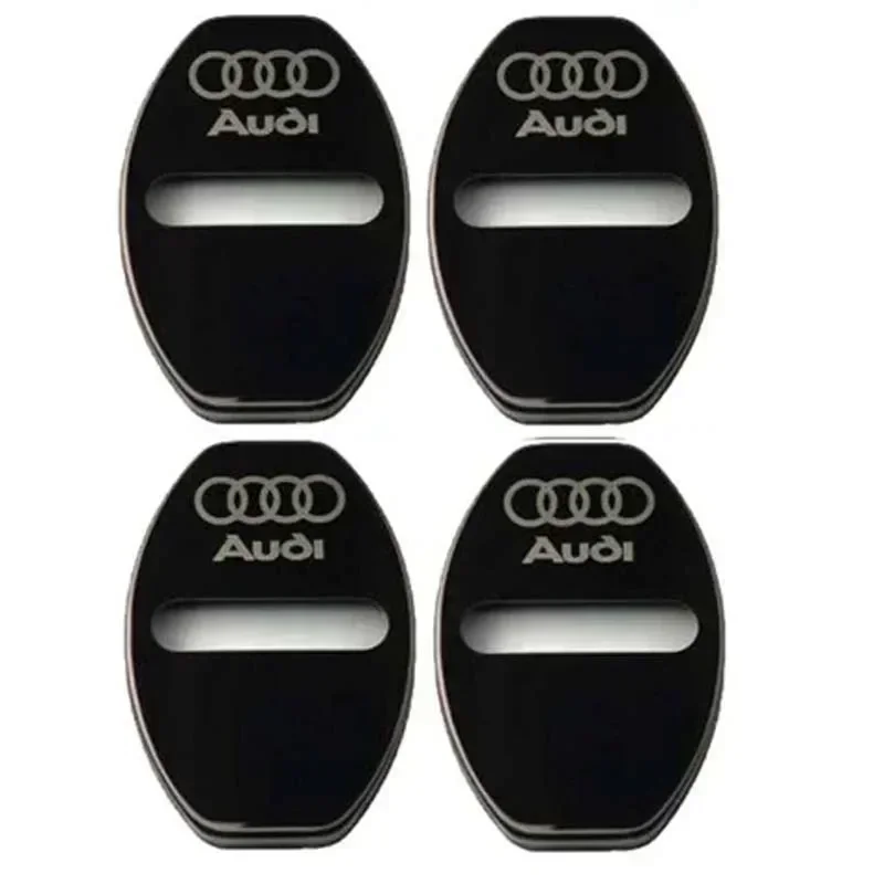 4 Peças Capa Protetora Decorativa de Liga para Fechadura de Porta de Carro para Audi Sline A3 A4L Q2L Q3 S7 S3 A7 TT RS3 RS4 RS5 S6 S8 SQ5 TTS