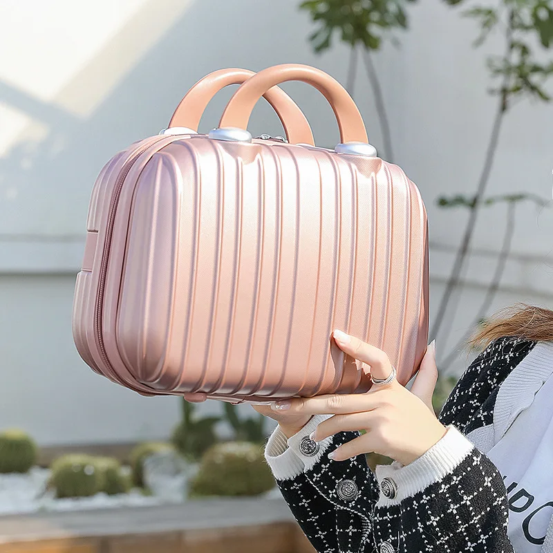 14-inch Carry-on Luggage Makeup Case Gift Box Compact Storage Box Travel Case Carry-on Suitcase Lightweight Cosmetic Bag