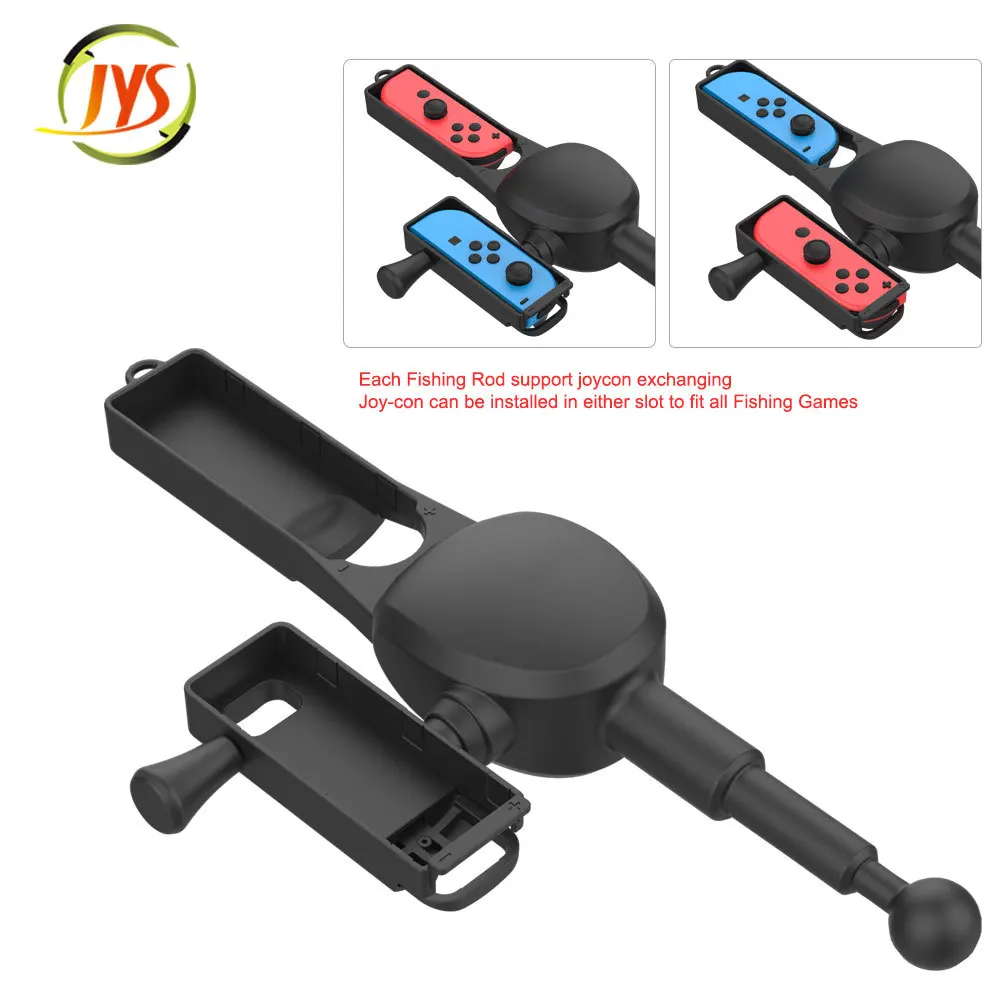 NSJoyCon impugnatura sinistra e destra canna da pesca con rilevamento del corpo JYS-NS192 design di simulazione del rotore esperienza di pesca più realistica