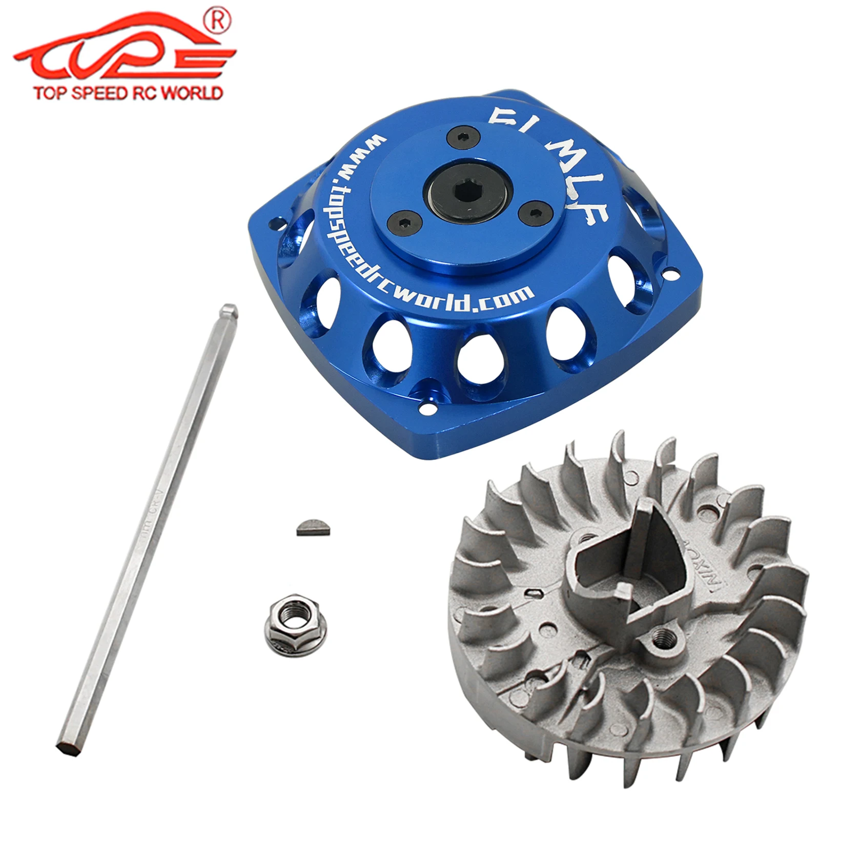 Metall-Elektrostarter oder Schwungrad für Zenoah CY ROVAN FLMLF TSRC 23–45CC Motor für 1/5 RC HPI ROFUN KM Mcd BAJA LT Redcat Teile