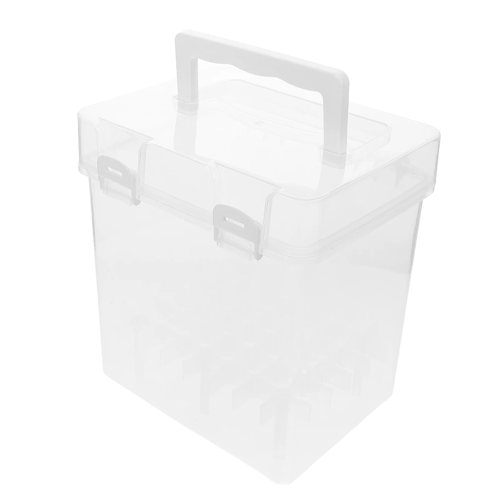 Doorzichtige markeropslag Transparant pennenetui voor kunstenaar Crayon Organizer Individuele compartimenten Veilige sluiting Lichtgewicht