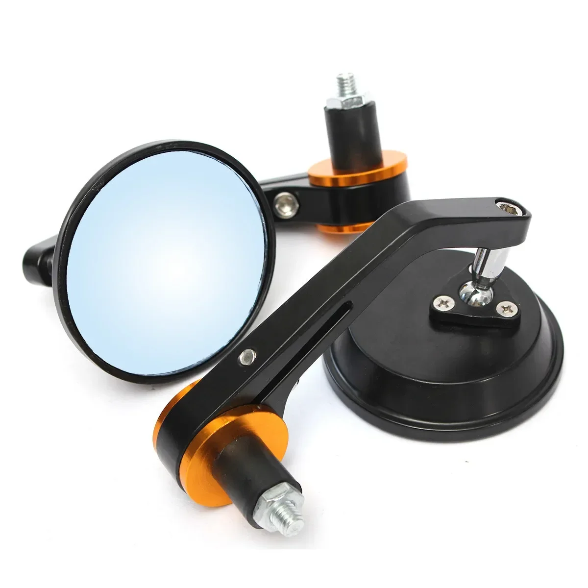 

1 pair Rearview Mirror Round Bar End Rear Mirrors Universal 7/8" Motorcycle Moto Motorbike Scooters Side View Mirrors