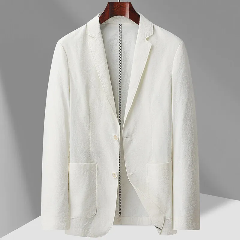 Spring Autumn New Fashion Men's Casual Business Loose Trendy Suit Blazers Male Simple Basic Single-breasted Coats Clothes Tops