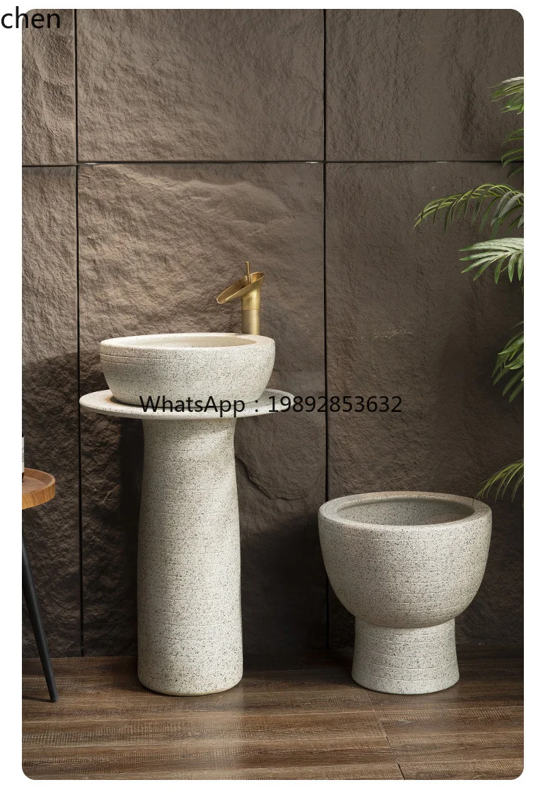 حوض عمود خارجي نوع عمود الفناء حوض غسيل خارجي نوع أرضية متكامل