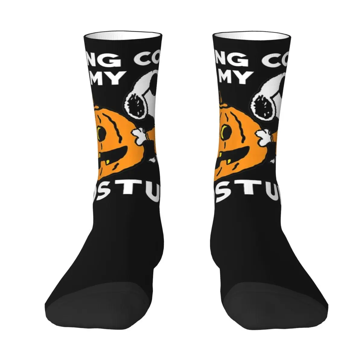 SnoAmendments-Chaussettes Antidérapantes pour Homme, Bas Décontractés, Chaussettes Skateboard, Chaussettes Moyennes et Douces, Graphique d'Halloween, Automne