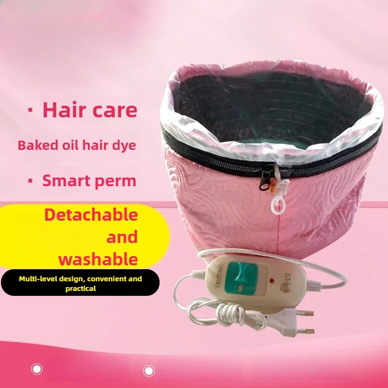 

Thermal Treatment Hair Cap Heating Hair Steamer Care Accessories Bonnets For Women Hair Dryer Home Spa Salon Styling 220v