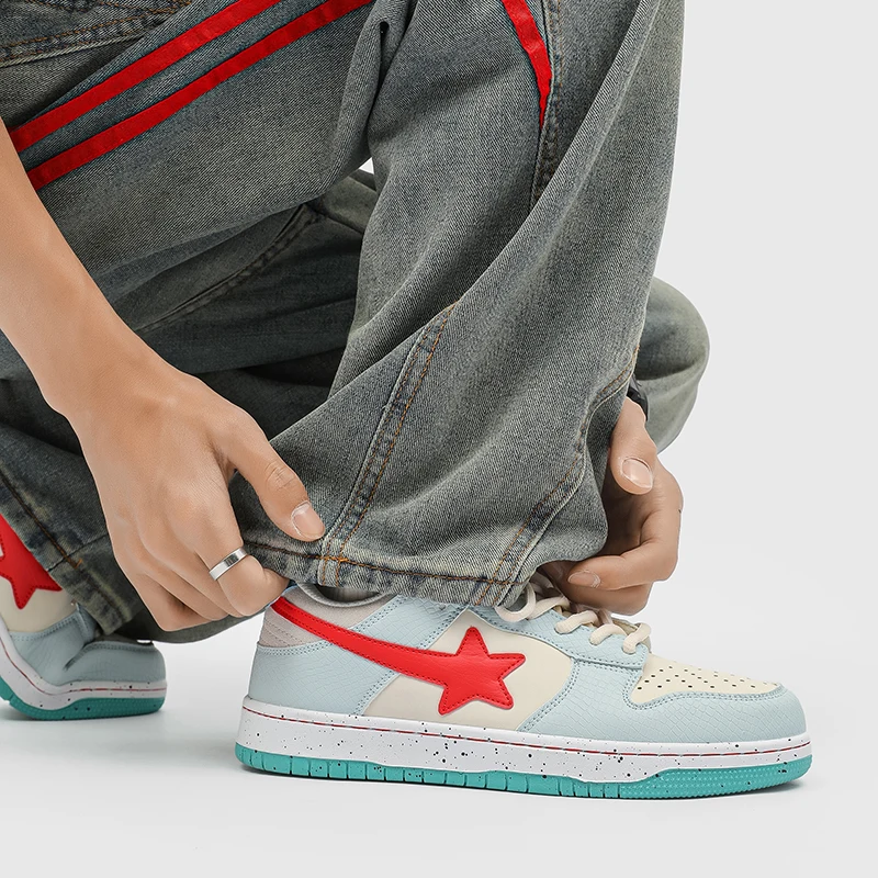 للجنسين 2025 أحذية رياضية كاجوال جديدة للطلاب أحذية نجمة سميكة سوليد متعددة الاستخدامات أحذية زوجين عصرية #5