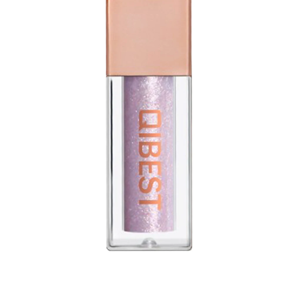 Sombra de ojos líquida brillante resistente al agua, sombra de ojos pigmentada con brillo