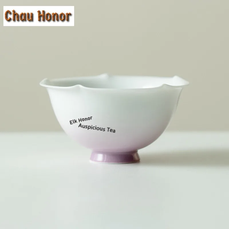 

90 мл градиентная фиолетовая керамическая чашка дзен чайная чаша кувшин для воды чайная дегустация ароматическая чашка Jianzhan Master чашки посуда аксессуары