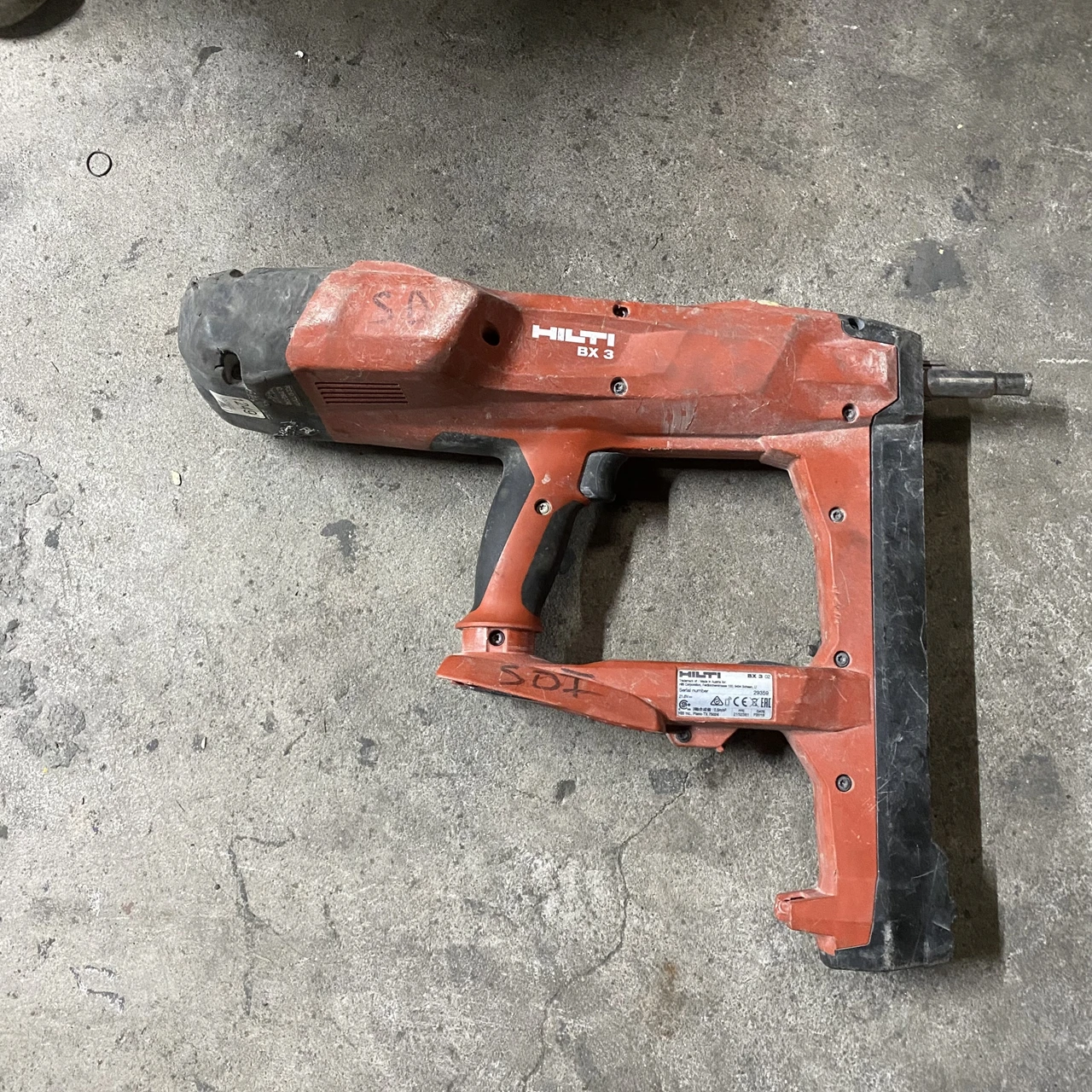 HILTI BX 3 lithium electric nail gun rechargeable cement nail gun, only body, second-hand