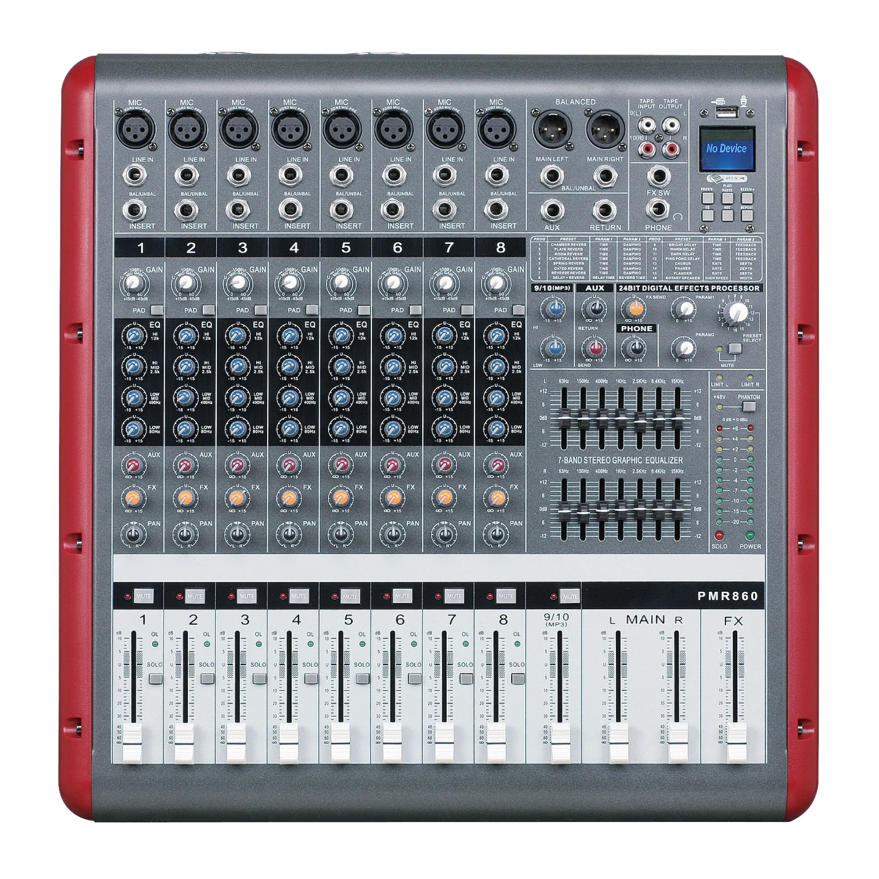 

Professional Broadcast Dj Music System Oem Digital Recording Audio Mixer Mixing Console